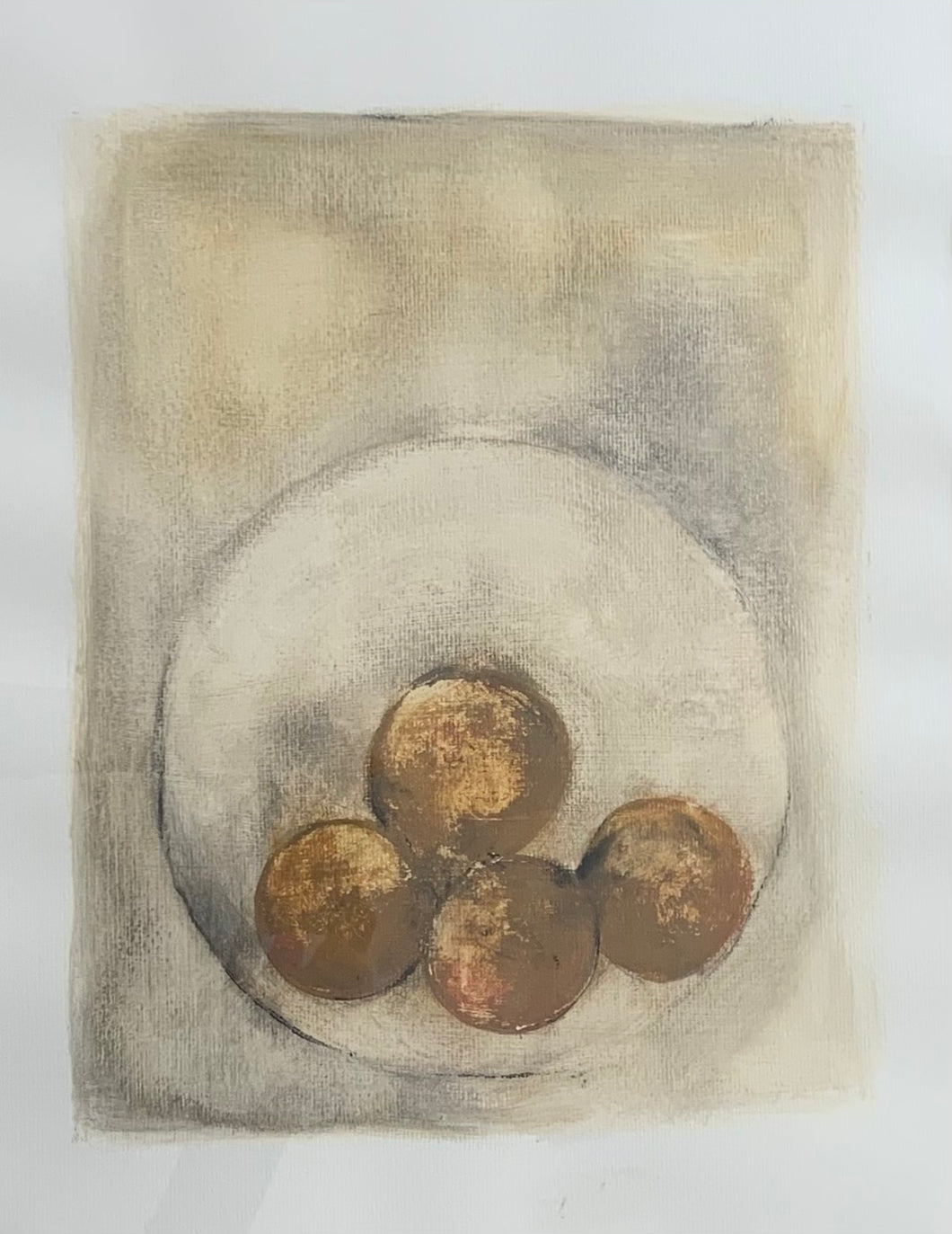 31 - acylique sur papier, encadré 50cm / 60cm